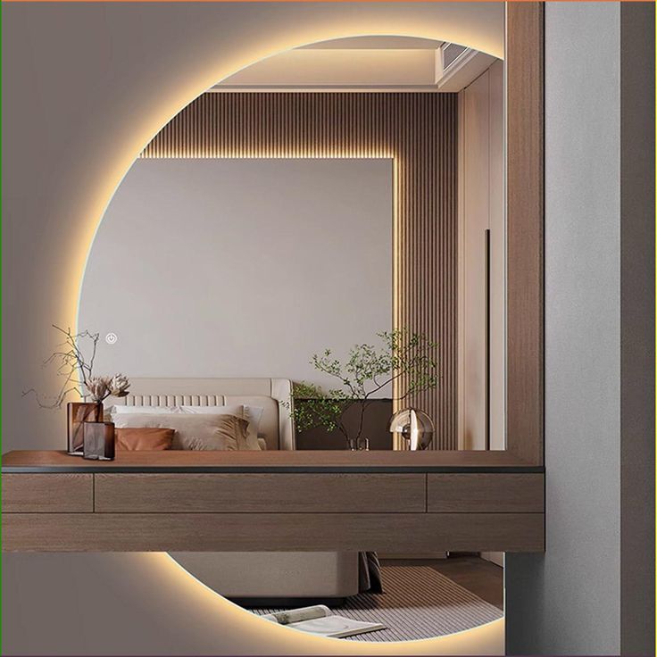 irregular wall mirror