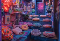 trippy room decor