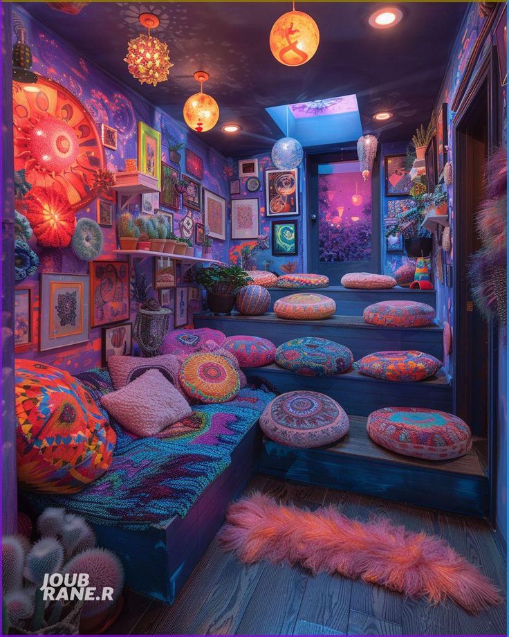 trippy room decor